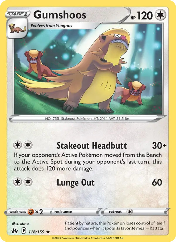 Gumshoos, Pokémon card