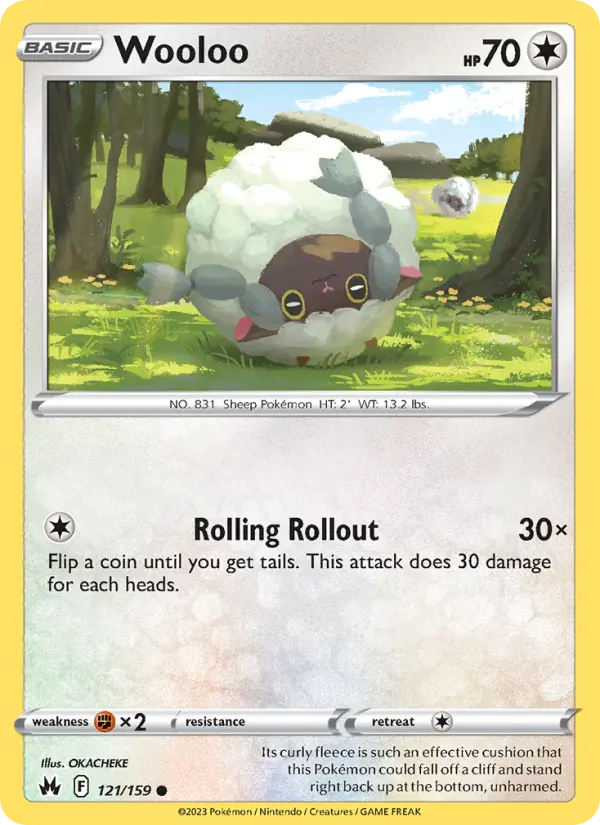Wooloo, Pokémon card