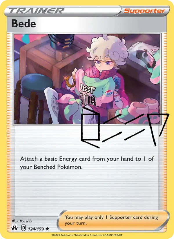 Bede, Pokémon card