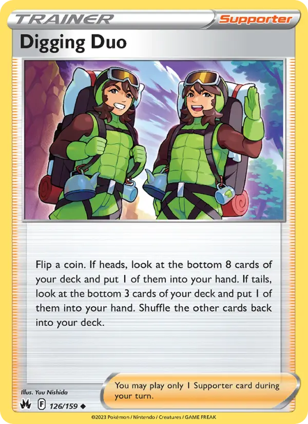 Digging Duo, Pokémon card