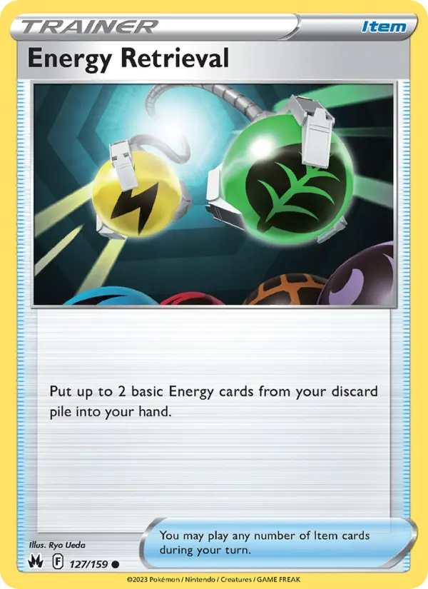 Energy Retrieval, Pokémon card
