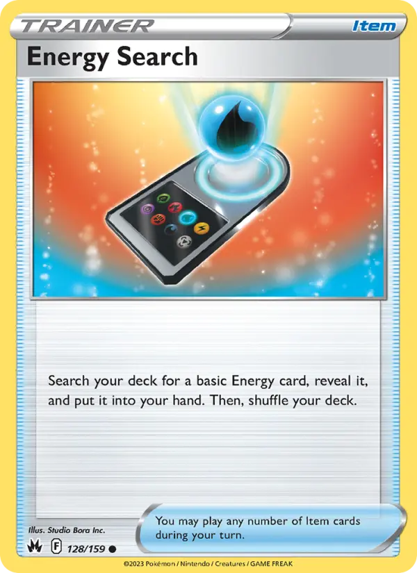 Energy Search, Pokémon card