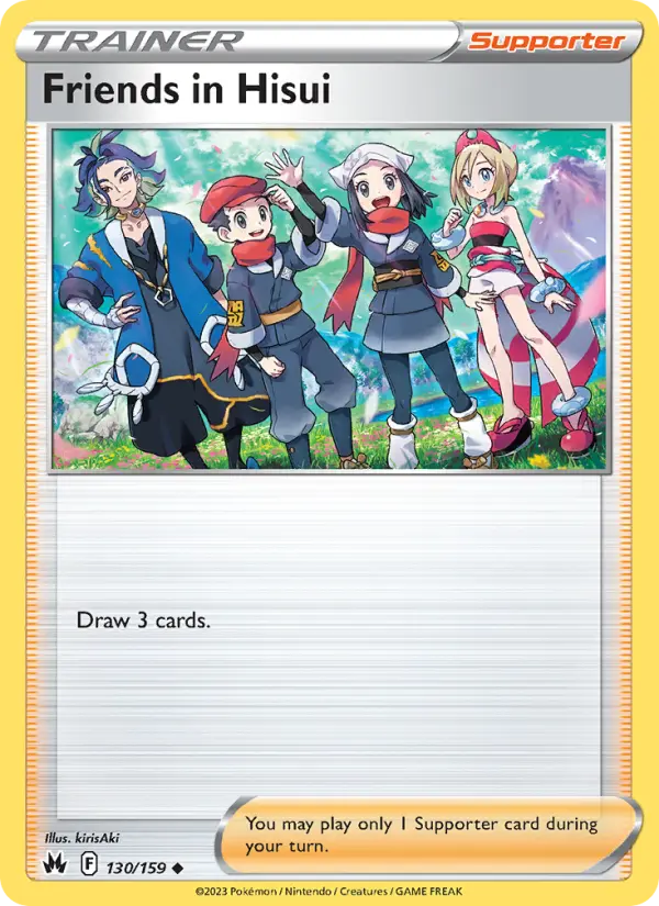 Friends in Hisui, Pokémon card