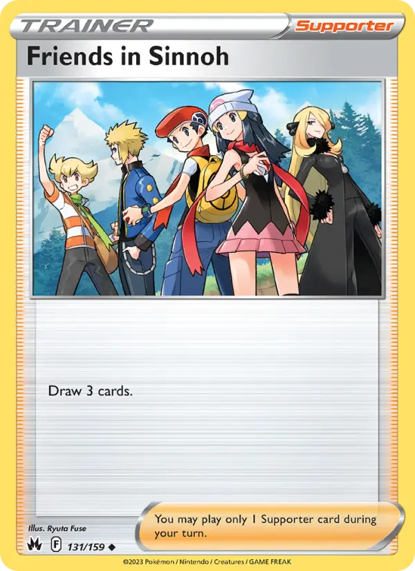 Friends in Sinnoh, Pokémon card
