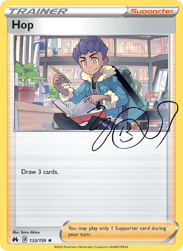 Hop, Pokémon card