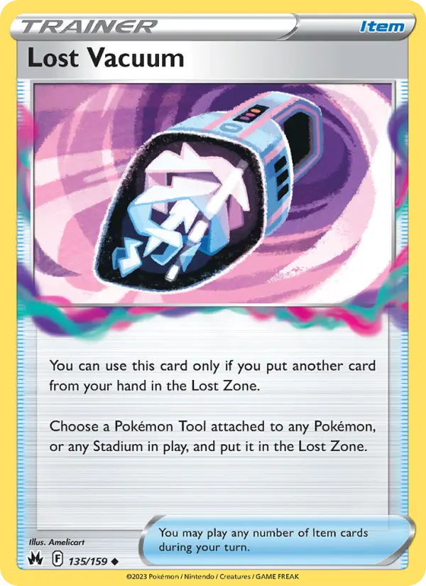 Lost Vacuum, Pokémon card