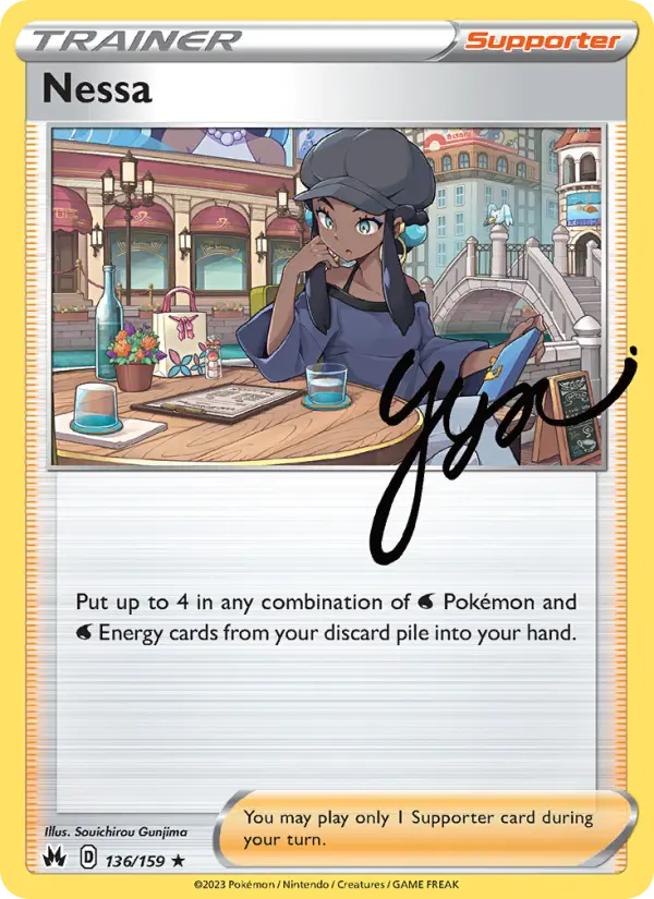 Nessa, Pokémon card