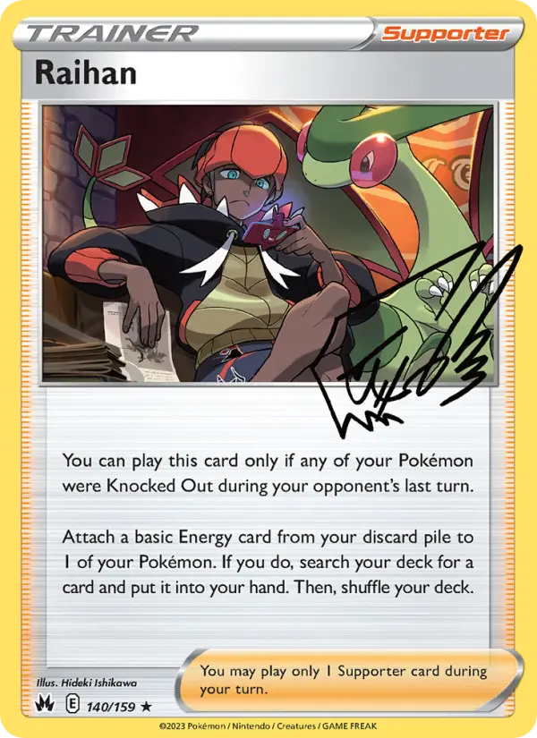 Raihan, Pokémon card
