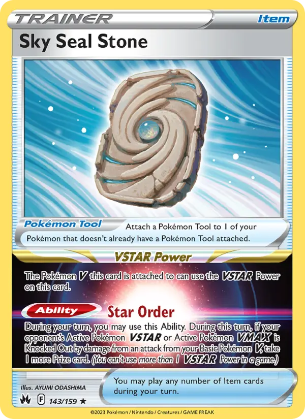 Sky Seal Stone, Pokémon card