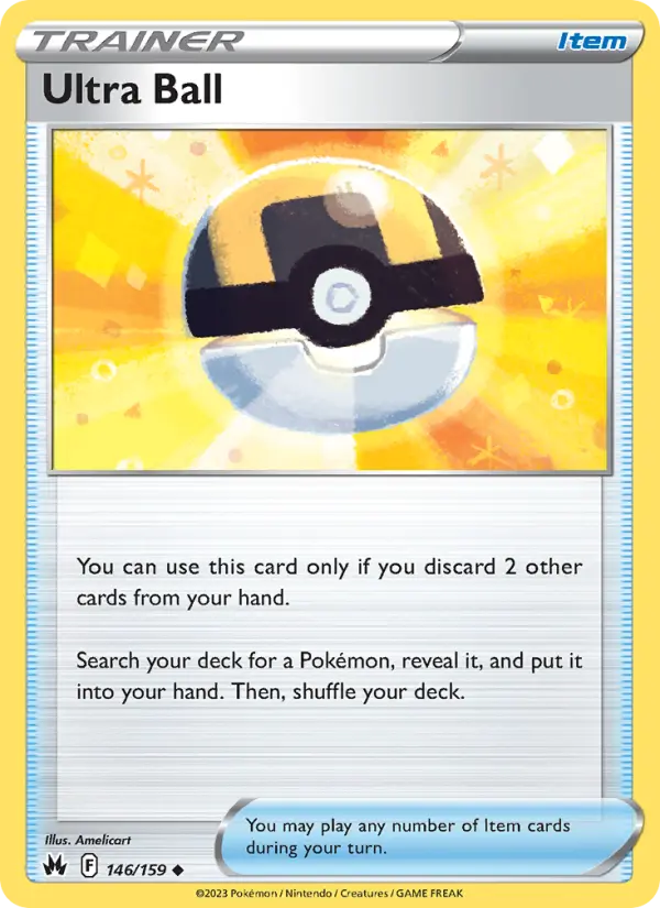 Ultra Ball, Pokémon card
