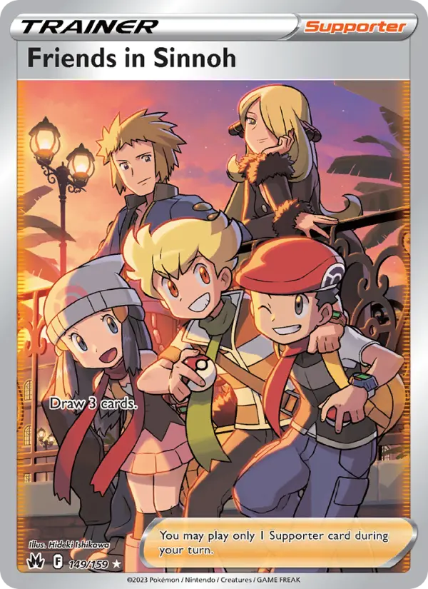 Friends in Sinnoh, Pokémon card