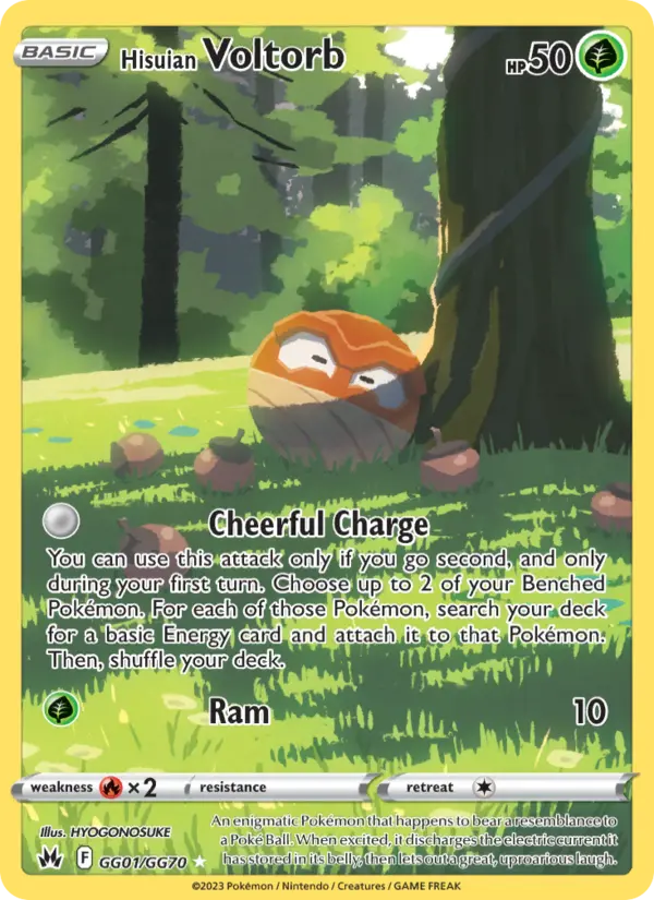Hisuian Voltorb, Pokémon card