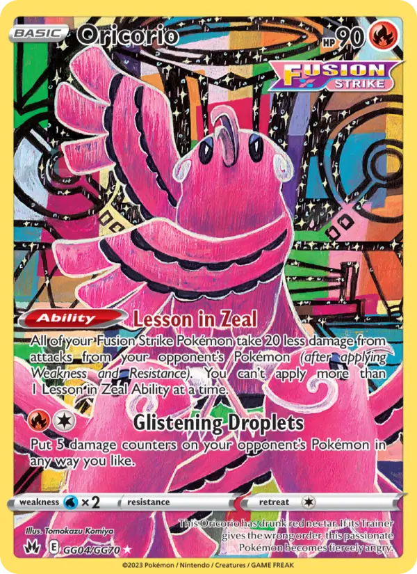 Oricorio, Pokémon card