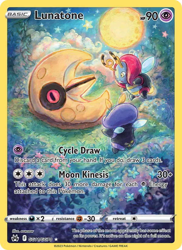 Lunatone, Pokémon card