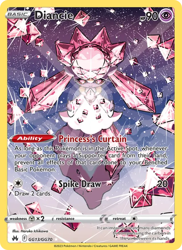Diancie, Pokémon card