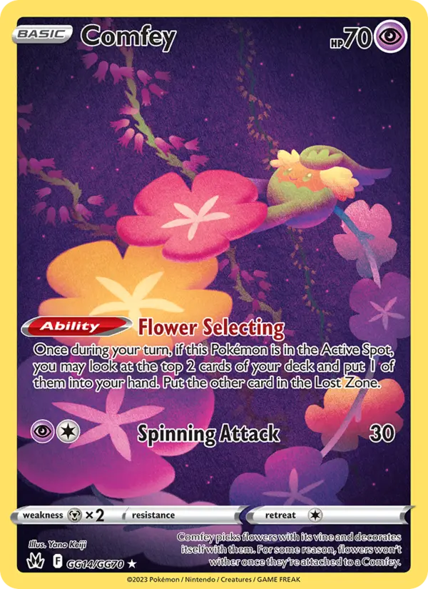 Comfey, Pokémon card