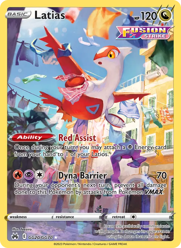 Latias, Pokémon card
