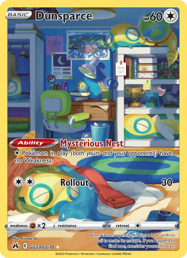 Dunsparce, Pokémon card