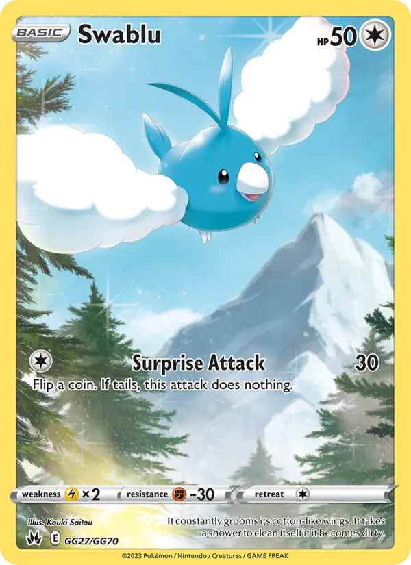 Swablu, Pokémon card
