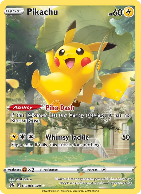 Pikachu, Pokémon card