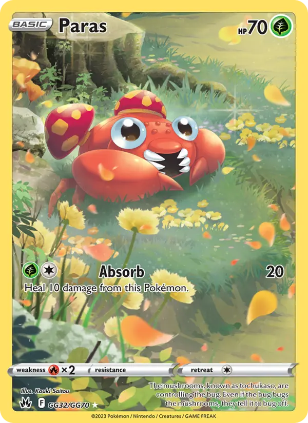 Paras, Pokémon card