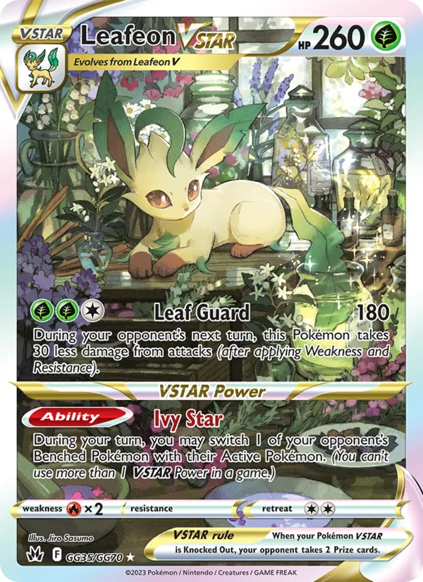 Leafeon VSTAR, Pokémon card