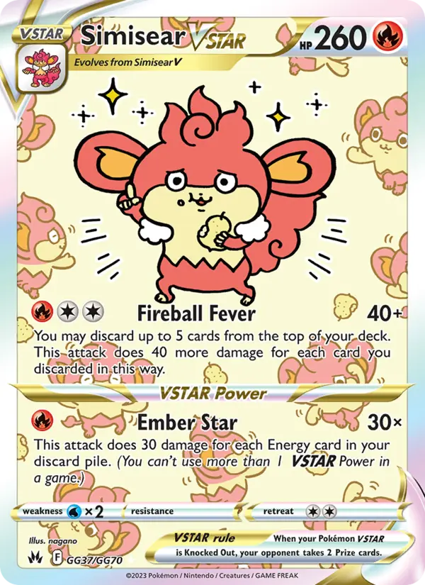 Simisear, Pokémon card