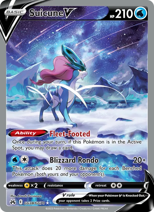 Suicune V, Pokémon card