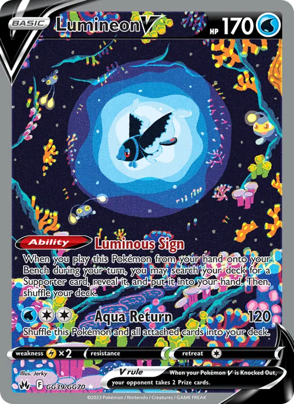 Lumineon V, Pokémon card