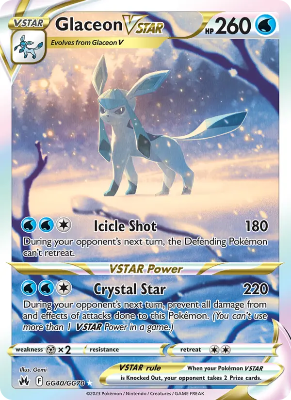 Glaceon VSTAR, Pokémon card