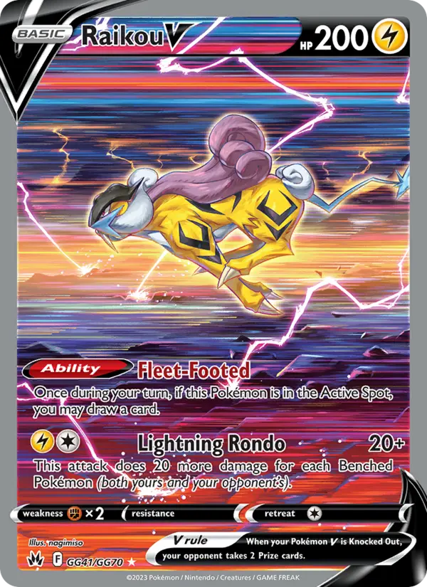 Raikou V, Pokémon card