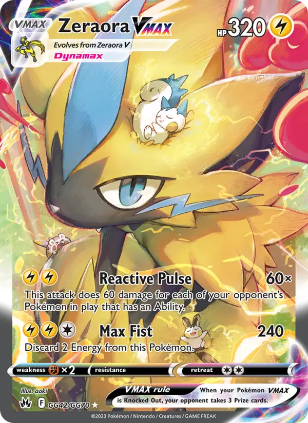 Zeraora VMAX, Pokémon card