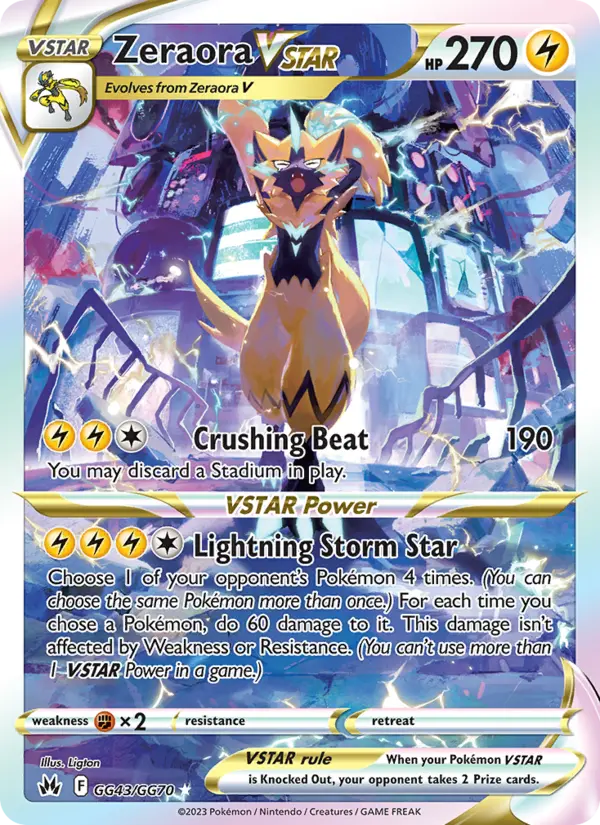 Zeraora VSTAR, Pokémon card