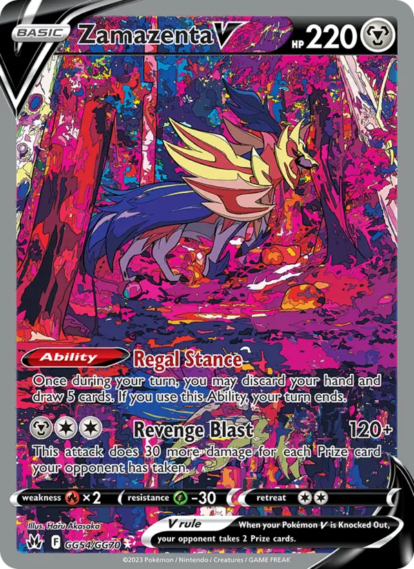 Zamazenta V, Pokémon card