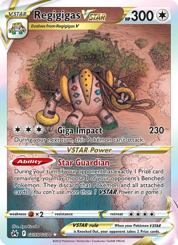 Regigigas VSTAR, Pokémon card