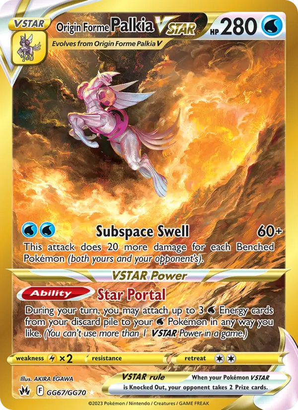 Origin Forme Palkia VSTAR, Pokémon card