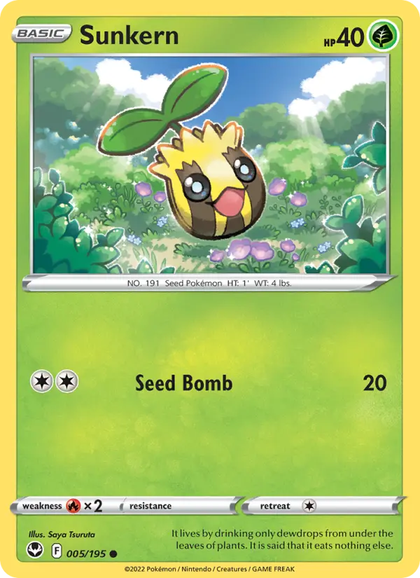 Sunkern, Pokémon card