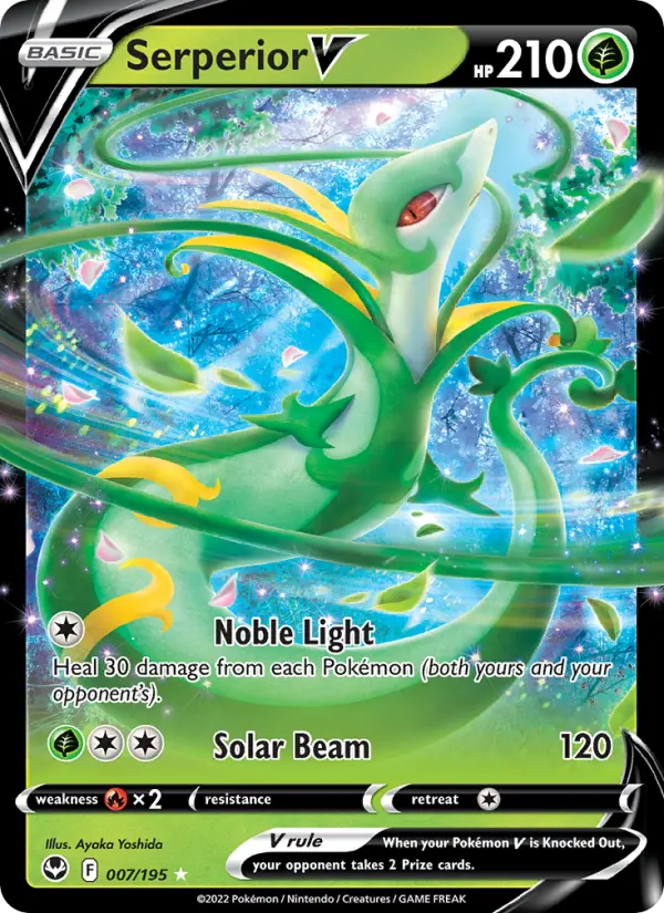 Serperior V, Pokémon card