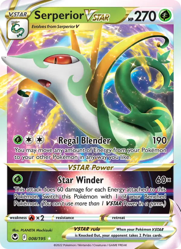 Serperior VSTAR, Pokémon card