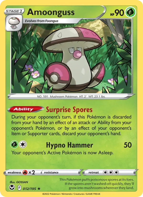 Amoonguss, Pokémon card