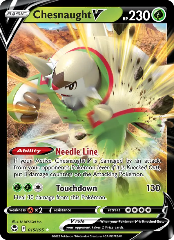 Chesnaught V, Pokémon card