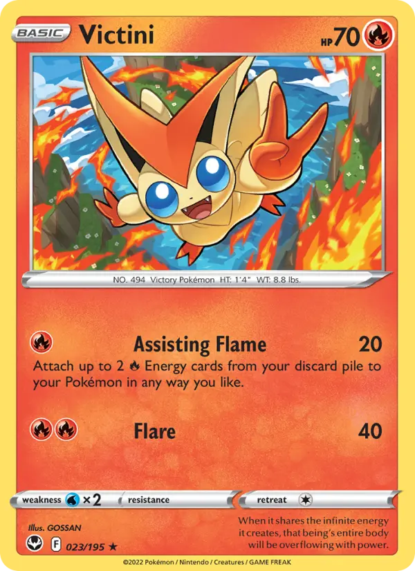 Victini, Pokémon card
