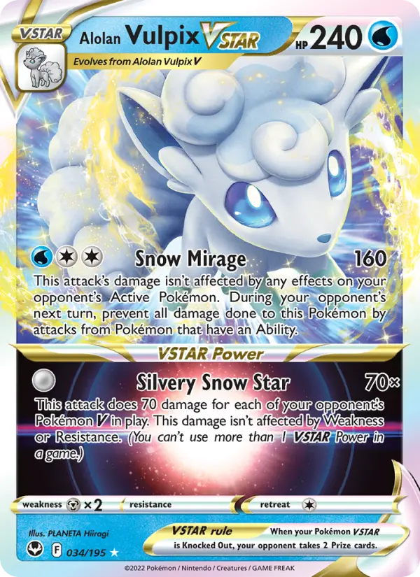 Alolan Vulpix VSTAR, Pokémon card