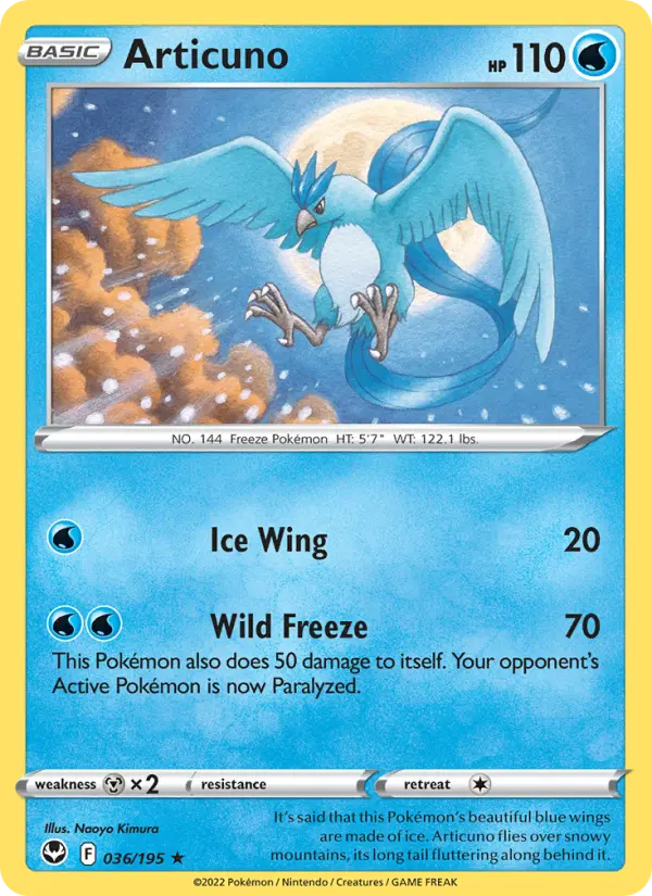Articuno, Pokémon card