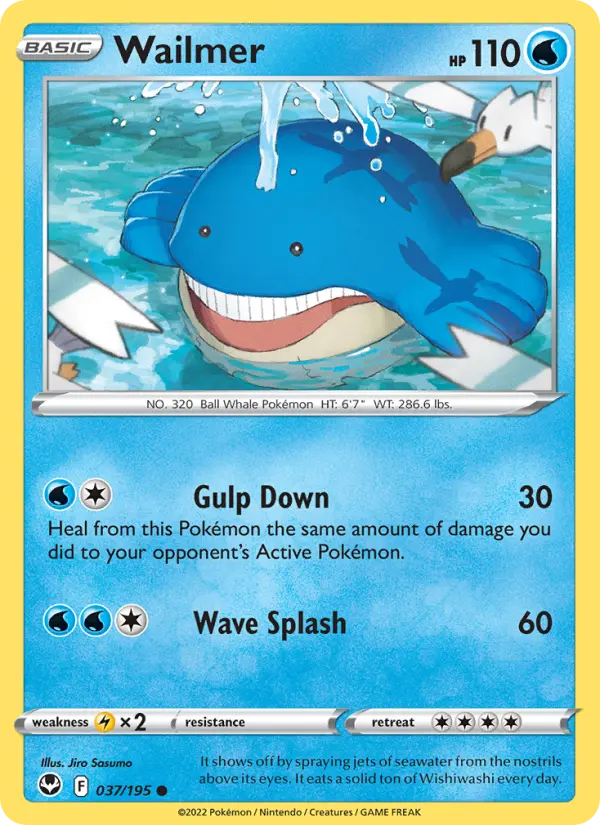 Wailmer, Pokémon card