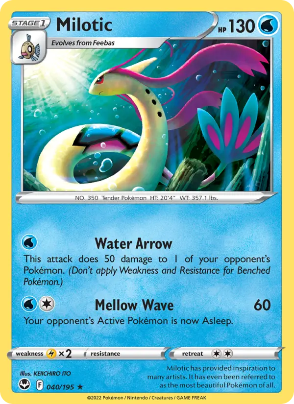 Milotic, Pokémon card