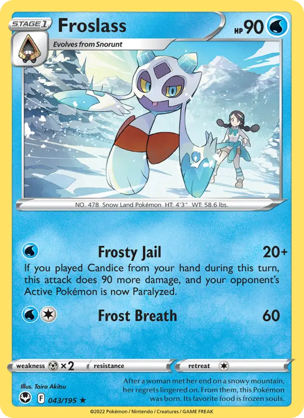 Froslass, Pokémon card