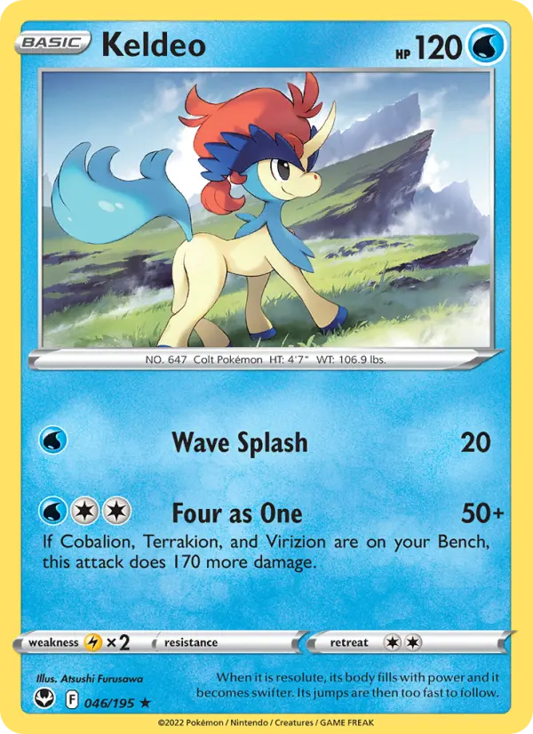 Keldeo, Pokémon card