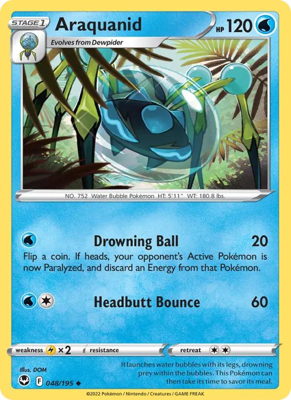 Araquanid, Pokémon card