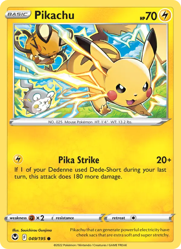 Pikachu, Pokémon card